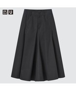 Uniqlo U Cotton Twill Flared Midi Skirt Black Size 2 - $1,324.92 MXN