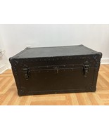 Vintage Military Storage Chest trunk coffee table box wwii US foot locke... - £98.29 GBP