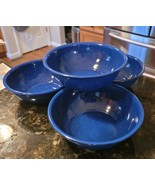 Lot 4 Blue White Speckled Enamelware Soup Cereal Bowls Camping - $623.69 MXN