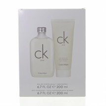 Calvin Klein CK One 6.7oz 200ml EDT + Lotion Men Women Unisex 2 PC GIFT SET - £71.53 GBP