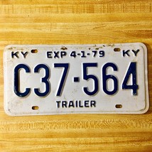 1979 United States Kentucky EXP 4-1-79 Trailer License Plate C37-564 - $16.09 CAD