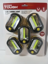 5 Pack LED Work Light 150 Lumens 2 n 1 Spotlight Floodlight Magnetic Hyper Tough - £25.92 GBP