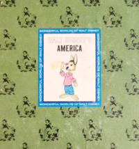 1965 Walt Disney&#39;s America 1st Edition Illustrated HC Wonderful Worlds V... - $49.99