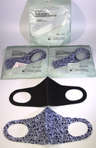 6 Adult Face Masks Black/Blue Washable Reusable Breathable(3ea 2Pks)NEW-... - £7.69 GBP