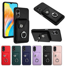 Leather wallet Flip back case For Oppo A58 A78 A37 A38 4G Reno 10Pro - £36.65 GBP