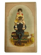 Original Victorian Trading Card Boy Brother On Shoulders Advertisement B... - $12.00
