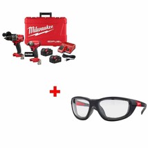Milwaukee 3699-22 M18 FUEL 2-Tool Combo Kit w/ 48-73-2040 Clear Safety Glasses - £574.81 GBP