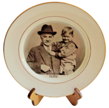 Collectible 10” Plate 1975 “M.S. Hershey &amp; Orphan Boy” Double Gold Trim In Box - £9.43 GBP
