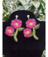 Women&#39;s Multicolor Flowers Shape Stylish Partywear Stylish Fabric Earing... - $24.70 CAD