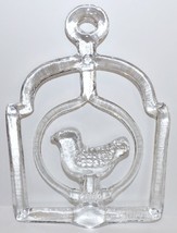 Lovely Vintage Mcm Kosta Boda Art Glass Bird Cage Bertil Vallien 10&quot; Suncatcher - £41.34 GBP