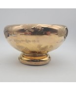 Vtg Shafer 23 K Gold Guaranteed  Small Bowl On Pedastal - $47.10 CAD