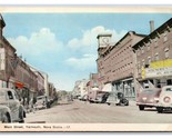 Main Street View Yarmouth Nova Scotia NS Canada UNP WB Postcard S5 - $4.90