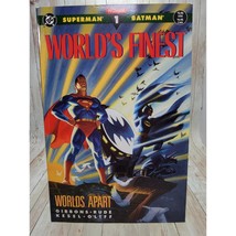 World&#39;s Finest: Worlds Apart #1 DC 1990 Superman &amp; Batman Dave Gibbons - £20.21 GBP