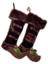 New Giant Winward Decorator Christmas Stockings Set Of 2 - 27 X 19 Pocke... - $54.67