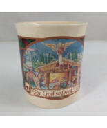 1992 Dayspring Nativity Scene John 3:16 Religious 3.75&quot; Coffee Cup - €6,61 EUR