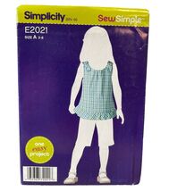 Simplicity Sewing Pattern E2021 Tunic Dress Girls Size 3-6 - $5.37