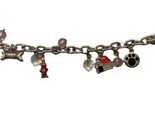 Dog  Lover Theme Charm Bracelet 7.5 inches long Stainless  Jewelry - $18.25