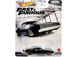 1968 Dodge Charger R/T Matt Black with Gold Tail Stripe &quot;Fast &amp; Furious&quot; Series - £15.29 GBP