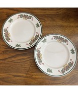 (2) Vintage Johnson Brothers England Victorian Christmas Salad Plates - $49.11 CAD