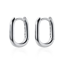 Trustdavis 925 Sterling Silver Hoop Geometric Ear Cuff Clip Earrings For Women W - £14.43 GBP