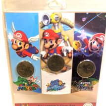 Mario 3D All Stars COIN SET Licensed Nintendo Product Mario 64 Sunshine Galaxy - £22.01 GBP