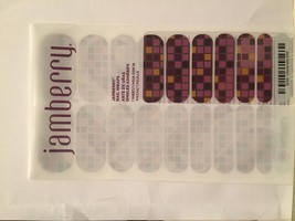 Jamberry Nails (new) 1/2 sheet CHECKMATE 0916 - £6.59 GBP