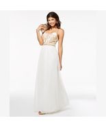 Emerald Sundae Juniors Metallic-Bodice Ball Gown, Size 15 - $35.64