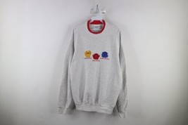 Vtg 90s Womens XL Spell Out Hear No Evil See No Evil Chirp No Evil Sweatshirt - £35.57 GBP