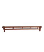 Solid Wood Wall Shelf Plate Rail VTG 25 in Captains Spindle Farmhouse Pr... - $39.54