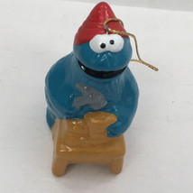 Seasme street cookie monster hanging Christmas vintage tree ornament - $19.75