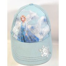 Walt Disney Frozen Baseball Cap Silver Blue Metallic Hat Child Youth One... - $9.50