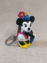 Vintage Walt Disney Company Handpainted Bullyland Retro Minnie Mouse Keyring - £11.98 GBP