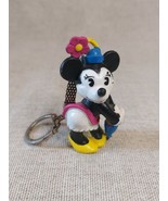 Vintage Walt Disney Company Handpainted Bullyland Retro Minnie Mouse Key... - $14.16