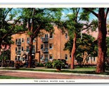 The Lincoln Apartment Building Wiinter Park Florida FL Linen Postcard N21 - $10.84