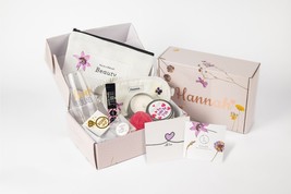 Bridal shower gift, Bridesmaids gift box, Natural spa gift set - $48.11+