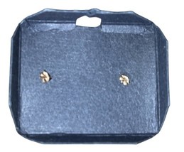 Macy’s 14K Yellow Gold Ball Stud Earrings Mini Bead Posts New w/ Box image 8