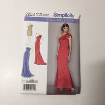 Simplicity 2253 Size 4-12 Misses&#39; Evening Dress in 2 Lengths Jessica McClintock - £10.16 GBP