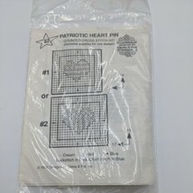 Patriotic Heart Pin Counted Cross Stitch Kit Designs By Gloria And Pat - $7.12