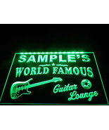 Customized Personal Name World Famous Guitar Lounge Illuminated Led Neon... - $26.99+