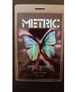 METRIC - ORIGINAL VICTORIA 11 / 14 / 2010 CONCERT LAMINATE BACKSTAGE PASS - $764.26 MXN