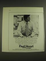 1974 Paul Stuart Epaulet Button-Down Shirt Ad - Our exclusive epaulet  - $18.49