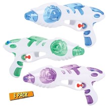 Galactic Water Squirt 8.5 Gun - 3 Pack (1 Of Each Color). (Green, Purple And Blu - £25.30 GBP