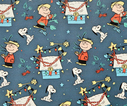 2 Rolls Peanuts Charlie Brown &amp; Snoopy Dog House Christmas Wrapping Paper - £5.46 GBP