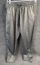 Xersion Jogger Pant Men Large Gray Elastic Waist Zipper Pocket Ankles Dr... - $10.66