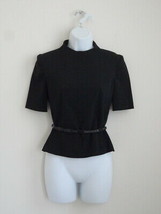 Authentic Vintage 93 PRADA Black Belted Top Pants Set - £373.10 GBP