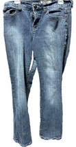 Nine West VAC Jeans Womens Size 12 Blue Denim Dark Wash Stretch Ladies - £7.75 GBP