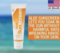 2 Pack Forever Aloe Sunscreen Cream SPF 30 4 fl oz Water Resistant Aloe Vera - £31.63 GBP