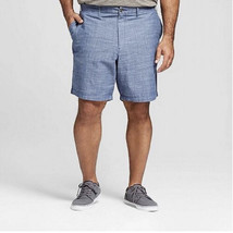 NWT Goodfellow &amp; Co Mens  Size 56 Linden Shorts Flat Front 10.5&quot; Inseam Chambray - £13.41 GBP