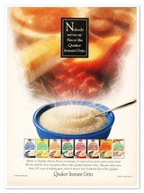 Quaker Instant Grits Serves Up Flavor Vintage 1992 Full-Page Print Magaz... - £7.75 GBP