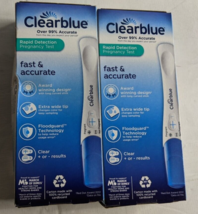 Clearblue Fast &amp; Accurate Rapid Detect Pregnancy Test 2ct (2 Boxes/4 Tests) - $14.24